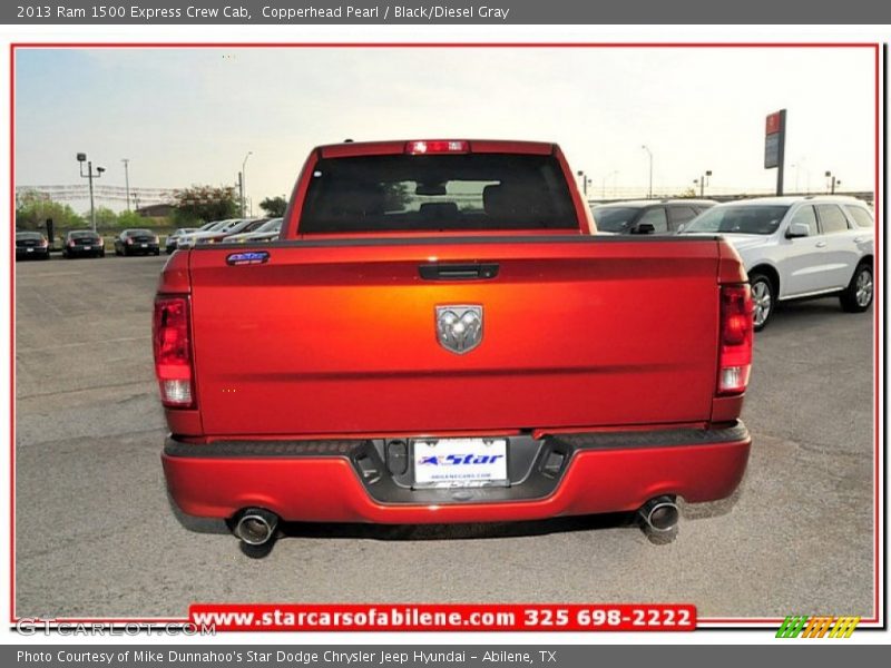 Copperhead Pearl / Black/Diesel Gray 2013 Ram 1500 Express Crew Cab