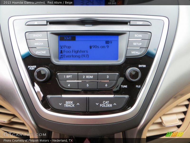 Red Allure / Beige 2013 Hyundai Elantra Limited