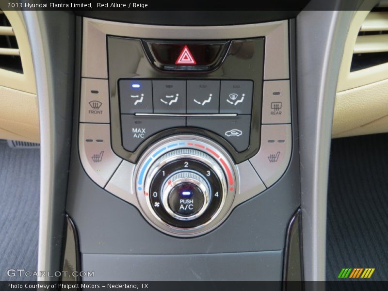 Red Allure / Beige 2013 Hyundai Elantra Limited