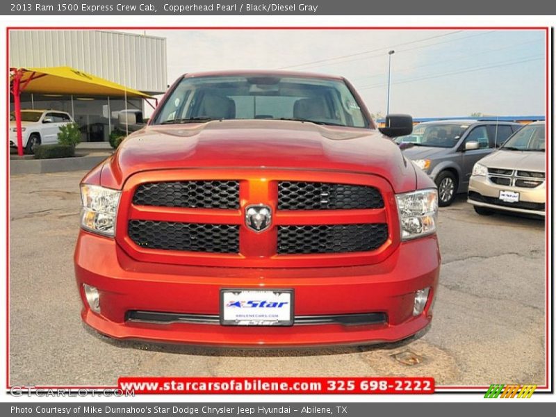 Copperhead Pearl / Black/Diesel Gray 2013 Ram 1500 Express Crew Cab