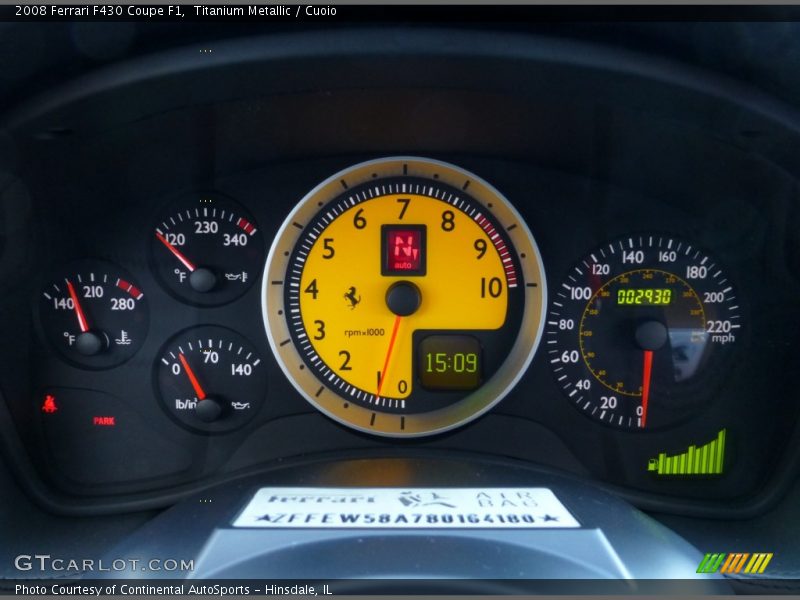  2008 F430 Coupe F1 Coupe F1 Gauges