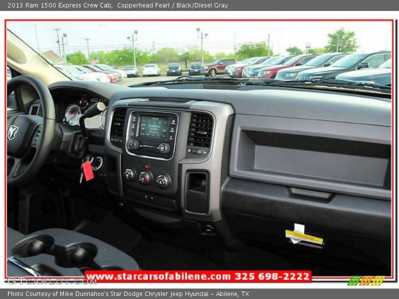 Copperhead Pearl / Black/Diesel Gray 2013 Ram 1500 Express Crew Cab