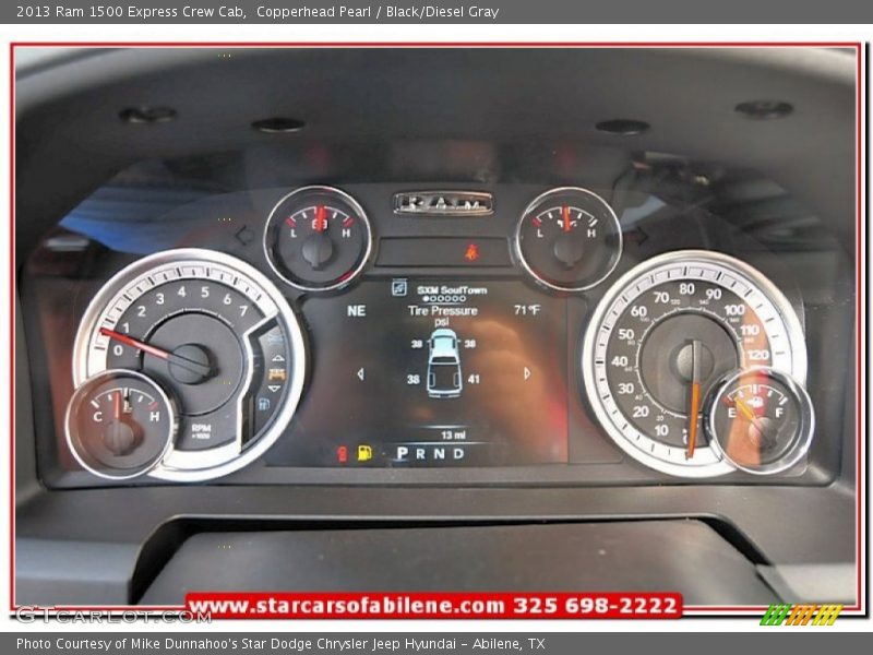 Copperhead Pearl / Black/Diesel Gray 2013 Ram 1500 Express Crew Cab