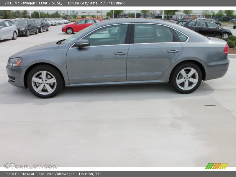 Platinum Gray Metallic / Titan Black 2013 Volkswagen Passat 2.5L SE