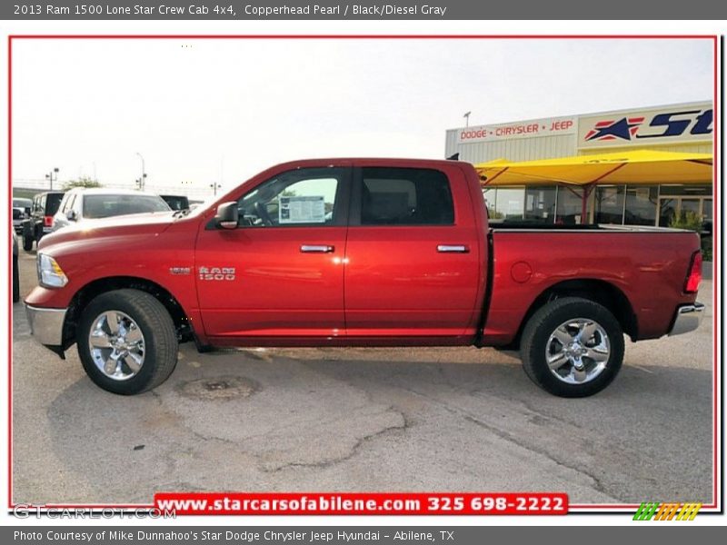 Copperhead Pearl / Black/Diesel Gray 2013 Ram 1500 Lone Star Crew Cab 4x4