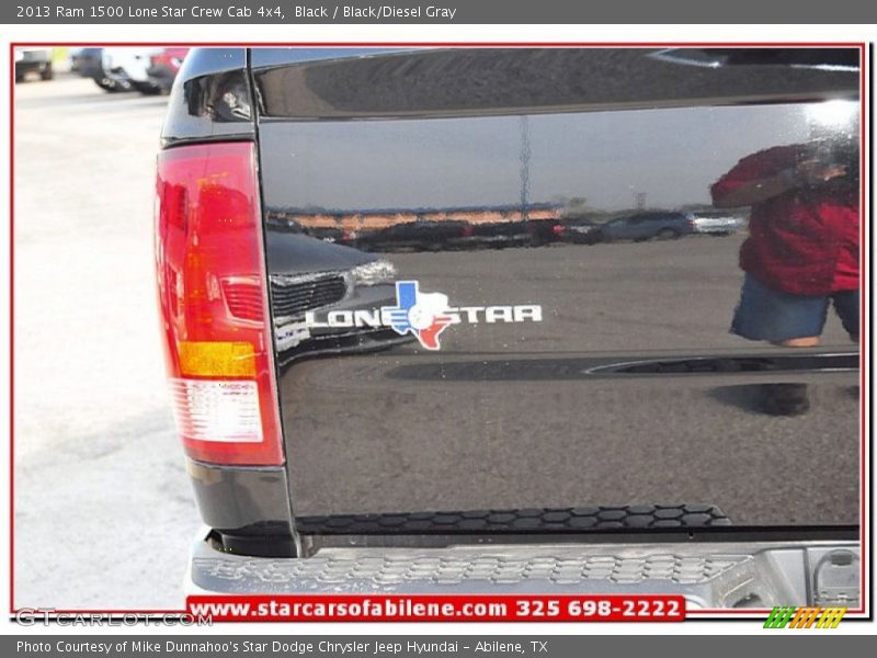 Black / Black/Diesel Gray 2013 Ram 1500 Lone Star Crew Cab 4x4
