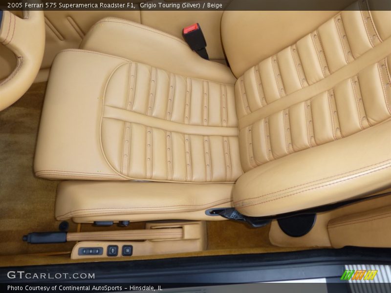 Grigio Touring (Silver) / Beige 2005 Ferrari 575 Superamerica Roadster F1