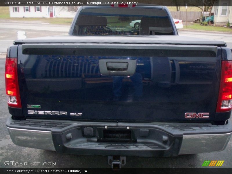 Midnight Blue Metallic / Ebony 2011 GMC Sierra 1500 SLT Extended Cab 4x4