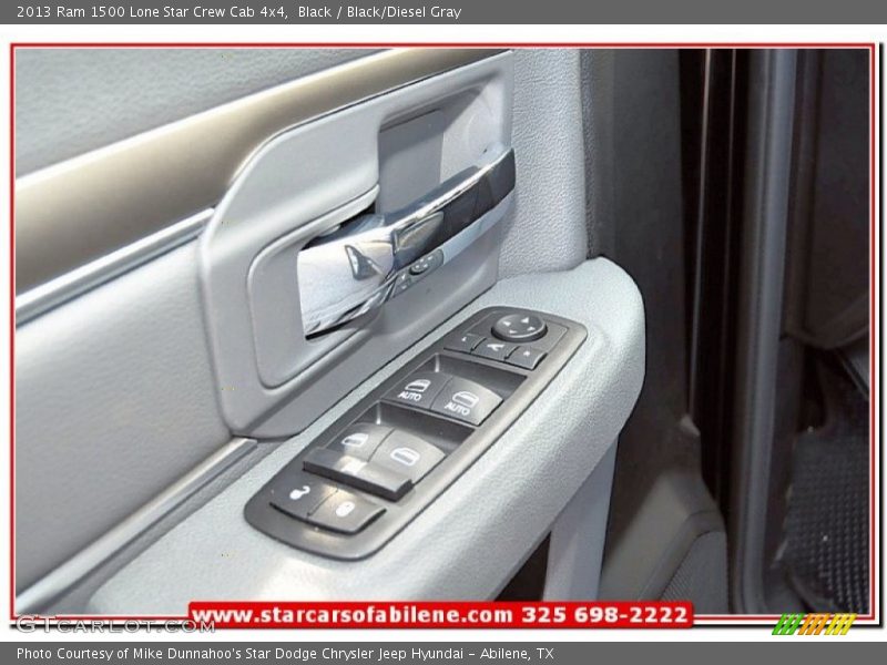 Black / Black/Diesel Gray 2013 Ram 1500 Lone Star Crew Cab 4x4