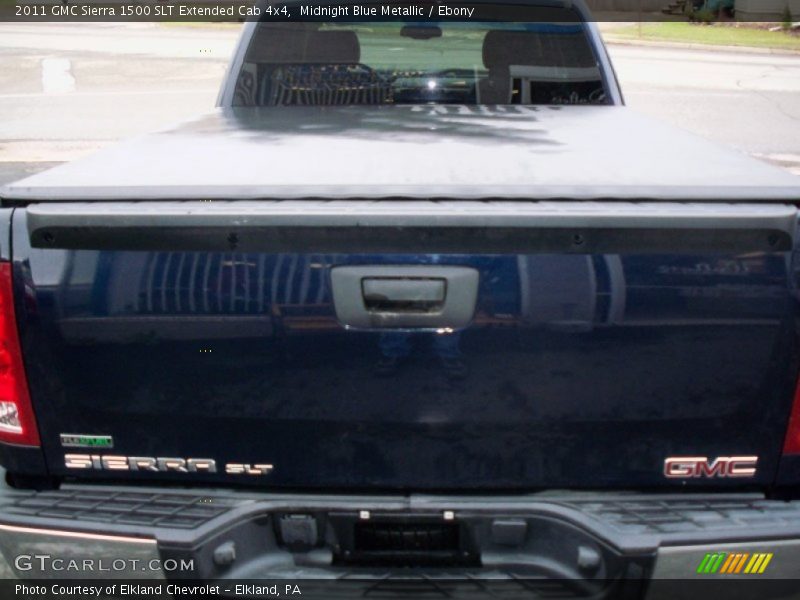 Midnight Blue Metallic / Ebony 2011 GMC Sierra 1500 SLT Extended Cab 4x4