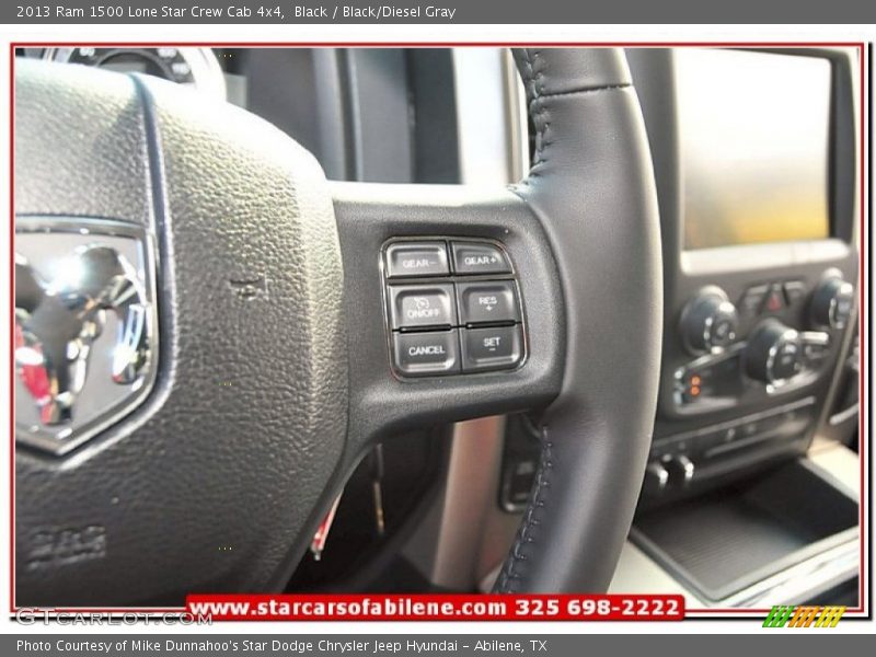Black / Black/Diesel Gray 2013 Ram 1500 Lone Star Crew Cab 4x4