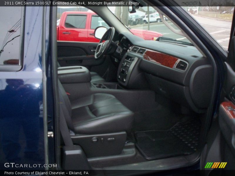 Midnight Blue Metallic / Ebony 2011 GMC Sierra 1500 SLT Extended Cab 4x4