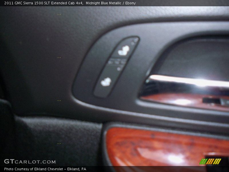 Midnight Blue Metallic / Ebony 2011 GMC Sierra 1500 SLT Extended Cab 4x4