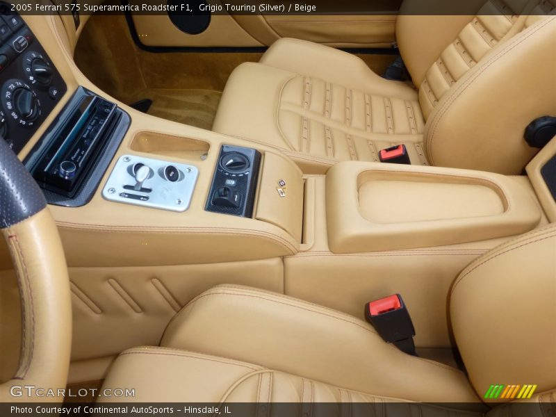 Grigio Touring (Silver) / Beige 2005 Ferrari 575 Superamerica Roadster F1