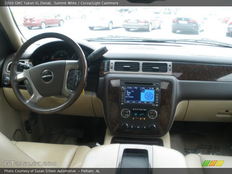 Summit White / Cocoa/Light Cashmere 2009 GMC Yukon XL Denali