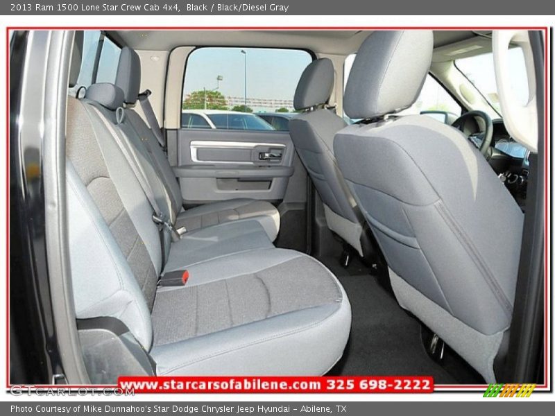 Black / Black/Diesel Gray 2013 Ram 1500 Lone Star Crew Cab 4x4
