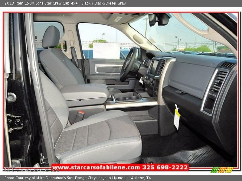 Black / Black/Diesel Gray 2013 Ram 1500 Lone Star Crew Cab 4x4