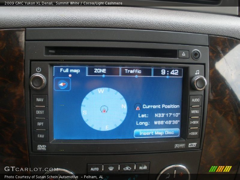 Summit White / Cocoa/Light Cashmere 2009 GMC Yukon XL Denali