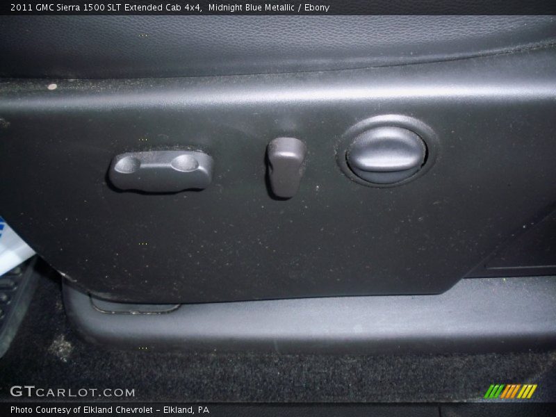 Midnight Blue Metallic / Ebony 2011 GMC Sierra 1500 SLT Extended Cab 4x4
