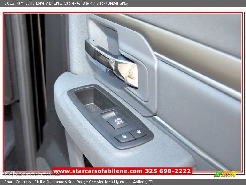Black / Black/Diesel Gray 2013 Ram 1500 Lone Star Crew Cab 4x4