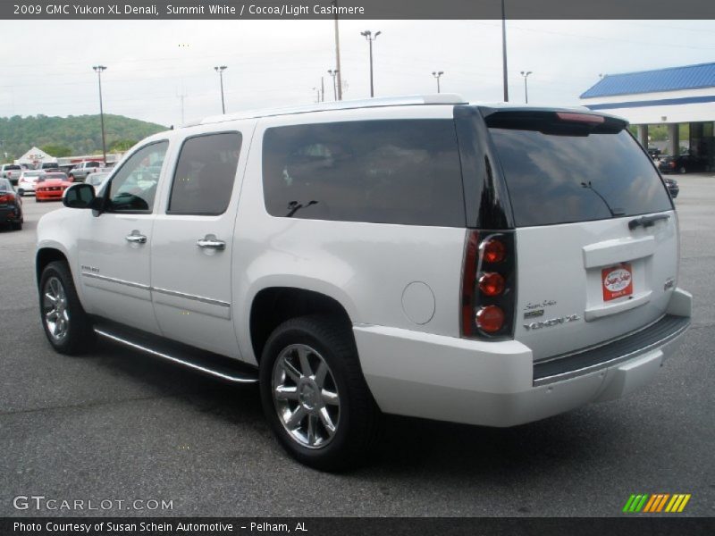Summit White / Cocoa/Light Cashmere 2009 GMC Yukon XL Denali