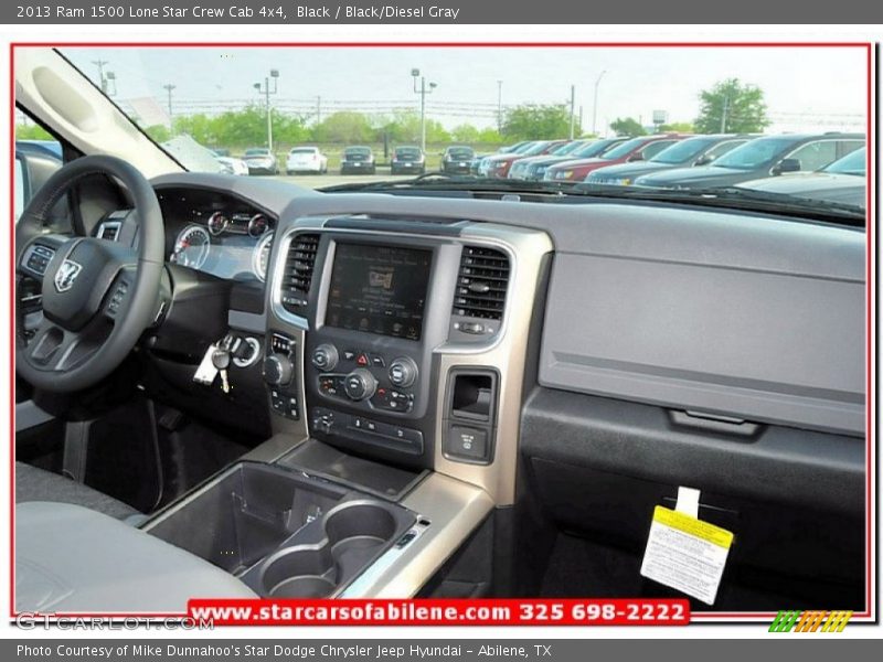 Black / Black/Diesel Gray 2013 Ram 1500 Lone Star Crew Cab 4x4