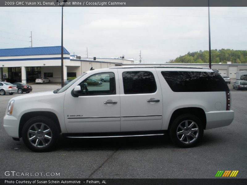 Summit White / Cocoa/Light Cashmere 2009 GMC Yukon XL Denali