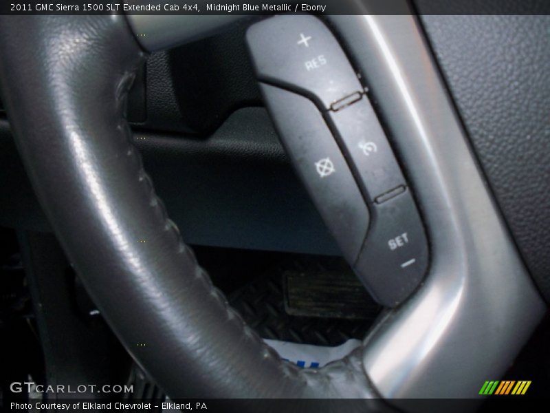Midnight Blue Metallic / Ebony 2011 GMC Sierra 1500 SLT Extended Cab 4x4