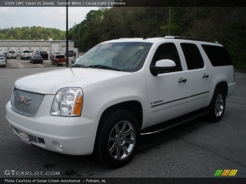 Summit White / Cocoa/Light Cashmere 2009 GMC Yukon XL Denali