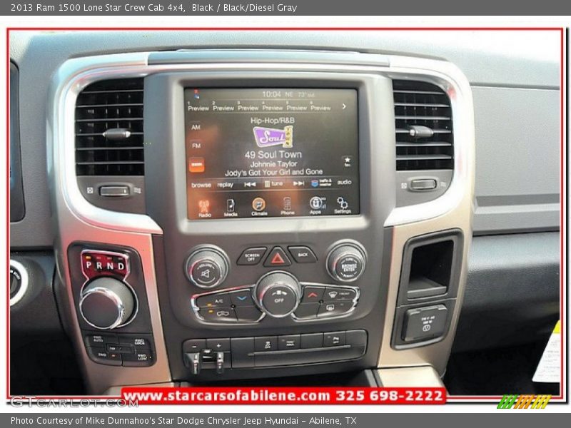 Black / Black/Diesel Gray 2013 Ram 1500 Lone Star Crew Cab 4x4