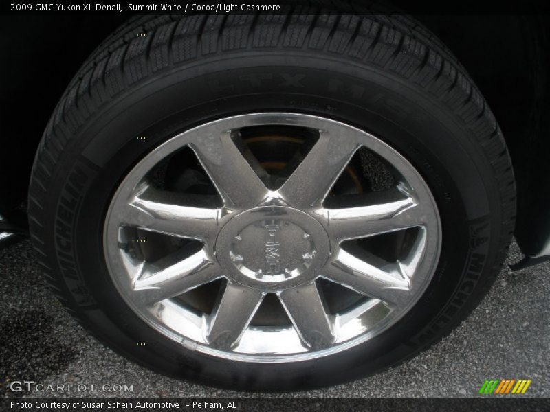 Summit White / Cocoa/Light Cashmere 2009 GMC Yukon XL Denali