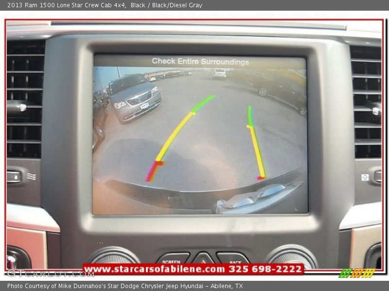 Black / Black/Diesel Gray 2013 Ram 1500 Lone Star Crew Cab 4x4
