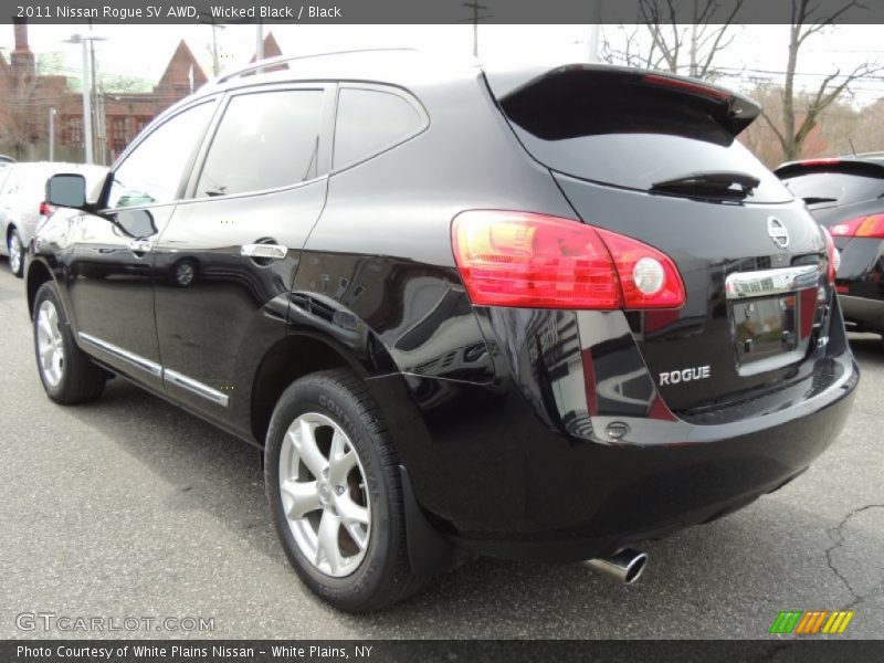 Wicked Black / Black 2011 Nissan Rogue SV AWD
