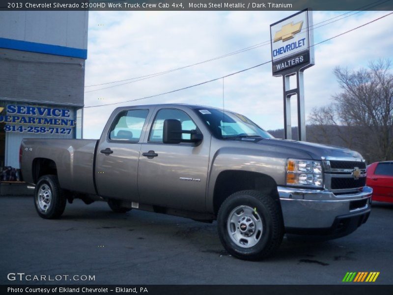Mocha Steel Metallic / Dark Titanium 2013 Chevrolet Silverado 2500HD Work Truck Crew Cab 4x4