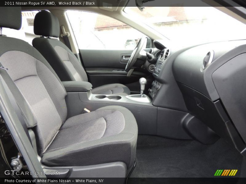 Wicked Black / Black 2011 Nissan Rogue SV AWD