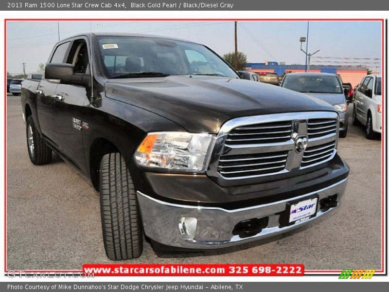 Black Gold Pearl / Black/Diesel Gray 2013 Ram 1500 Lone Star Crew Cab 4x4