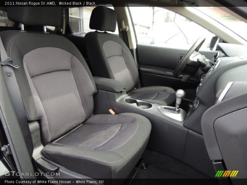 Wicked Black / Black 2011 Nissan Rogue SV AWD