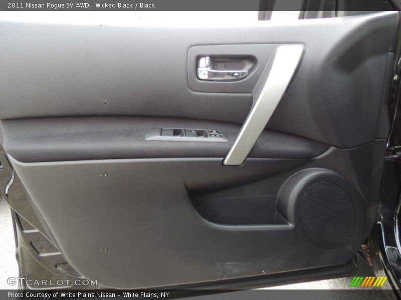 Wicked Black / Black 2011 Nissan Rogue SV AWD