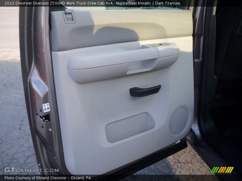 Mocha Steel Metallic / Dark Titanium 2013 Chevrolet Silverado 2500HD Work Truck Crew Cab 4x4