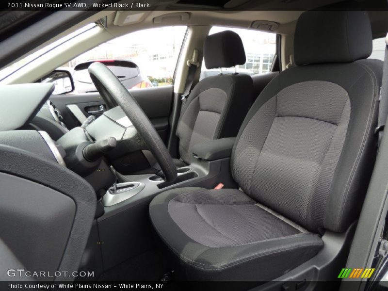 Wicked Black / Black 2011 Nissan Rogue SV AWD