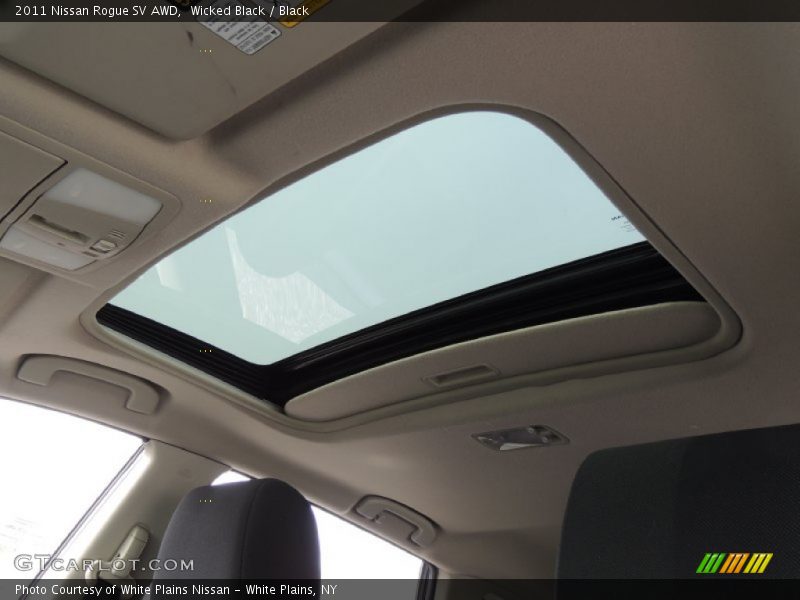 Wicked Black / Black 2011 Nissan Rogue SV AWD