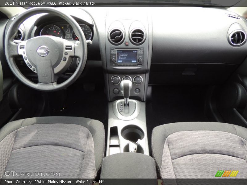 Wicked Black / Black 2011 Nissan Rogue SV AWD