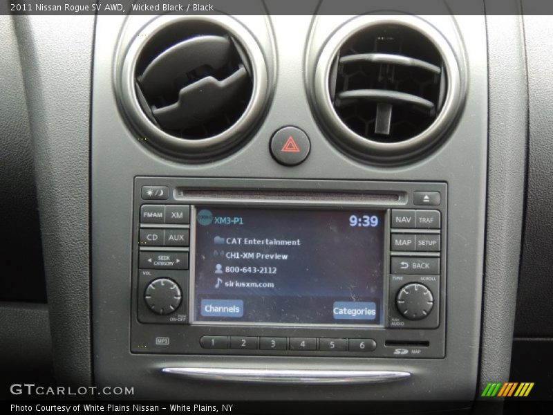 Wicked Black / Black 2011 Nissan Rogue SV AWD