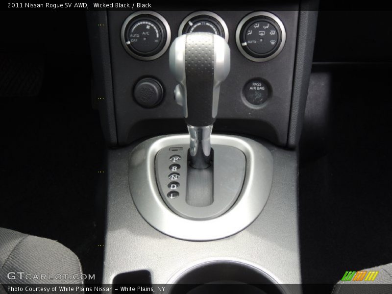 Wicked Black / Black 2011 Nissan Rogue SV AWD