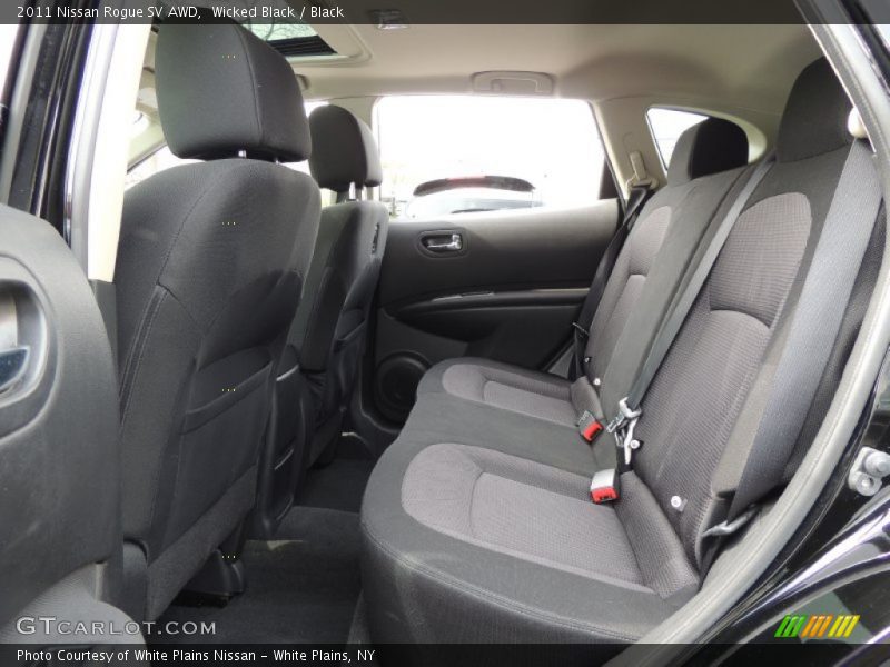 Wicked Black / Black 2011 Nissan Rogue SV AWD
