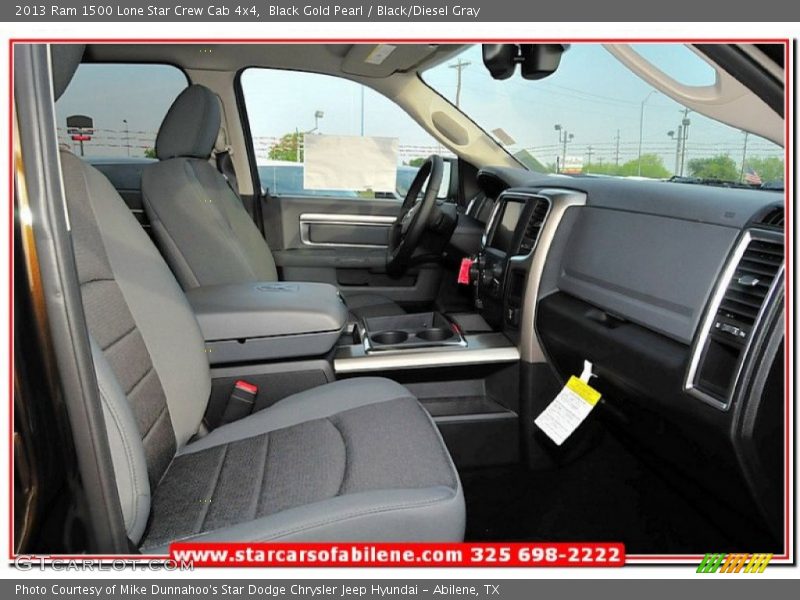 Black Gold Pearl / Black/Diesel Gray 2013 Ram 1500 Lone Star Crew Cab 4x4