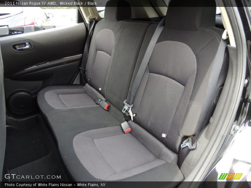 Wicked Black / Black 2011 Nissan Rogue SV AWD