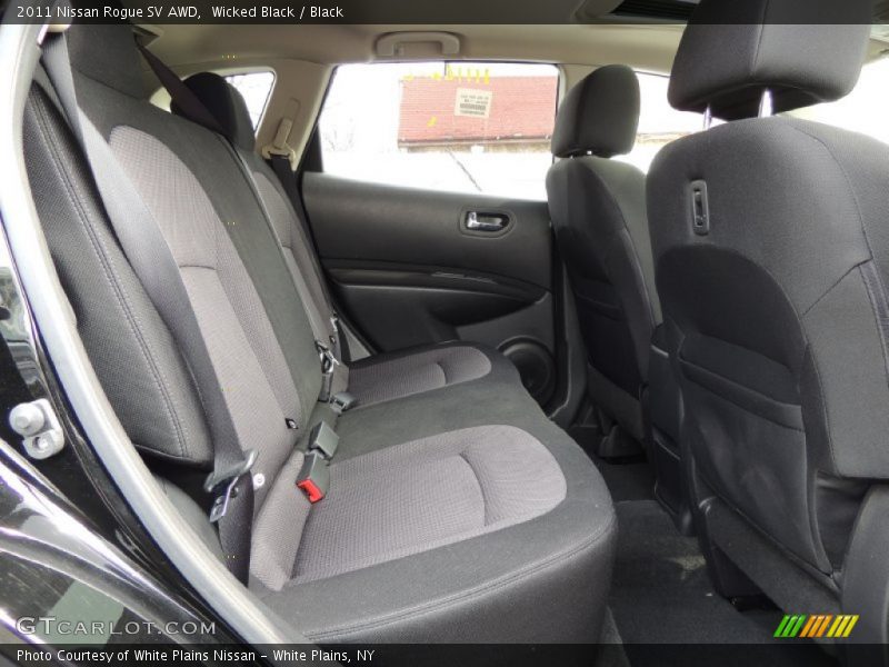 Wicked Black / Black 2011 Nissan Rogue SV AWD