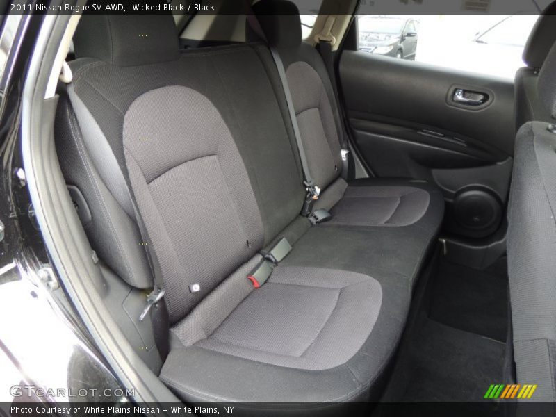 Wicked Black / Black 2011 Nissan Rogue SV AWD