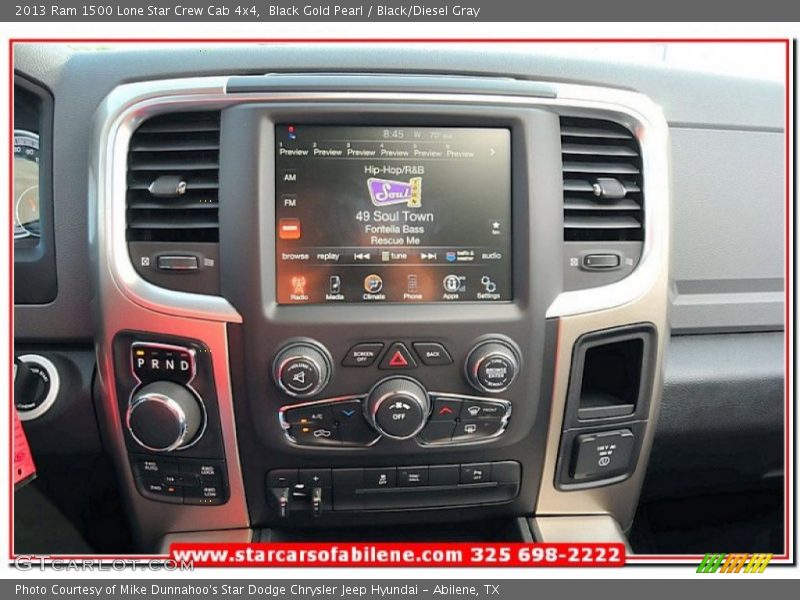 Black Gold Pearl / Black/Diesel Gray 2013 Ram 1500 Lone Star Crew Cab 4x4